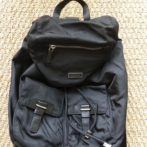Tumi backpack black, size M.